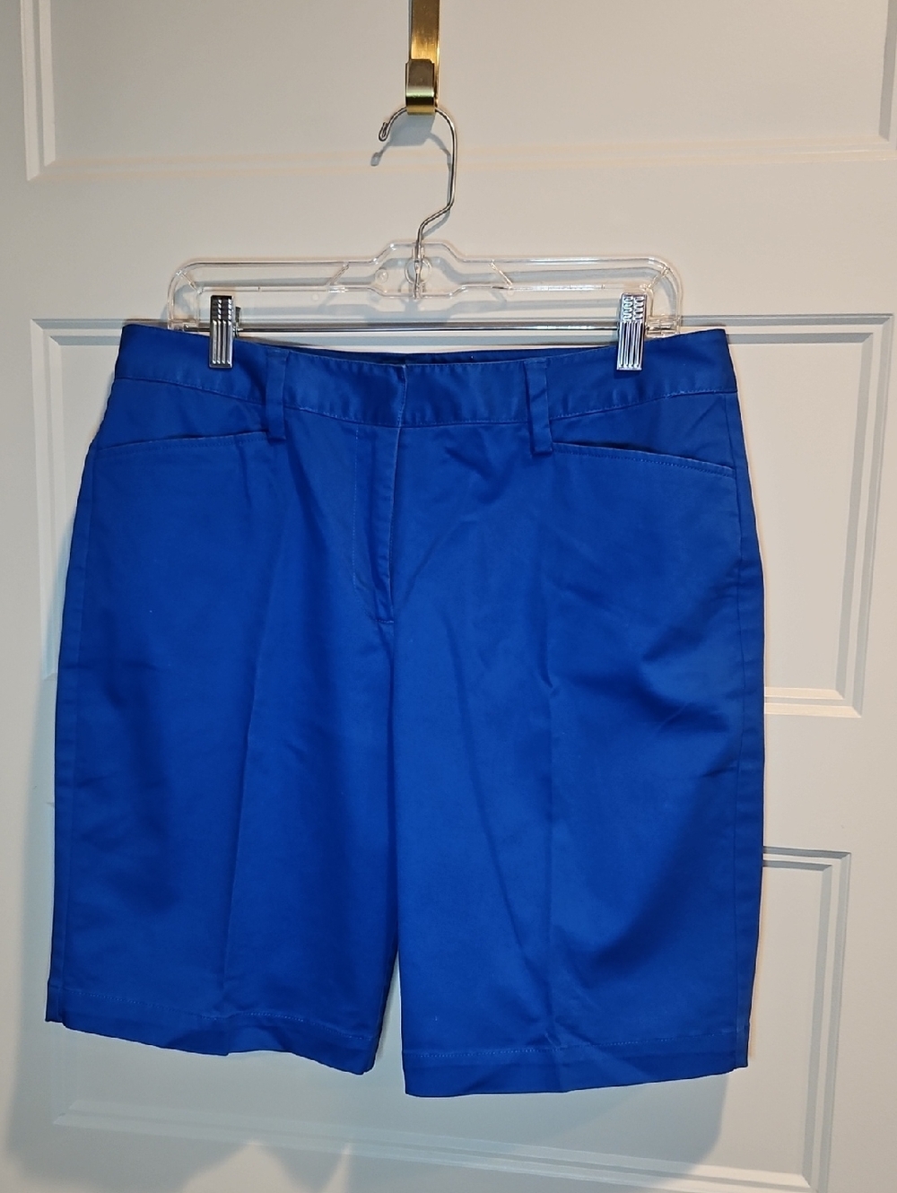 Lands' End Women's Royal Blue Tailored Bermuda Shorts